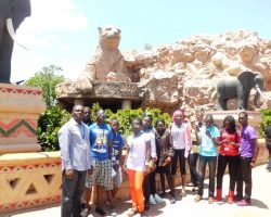 Participants with THINK staff in SUN City, South Africa.